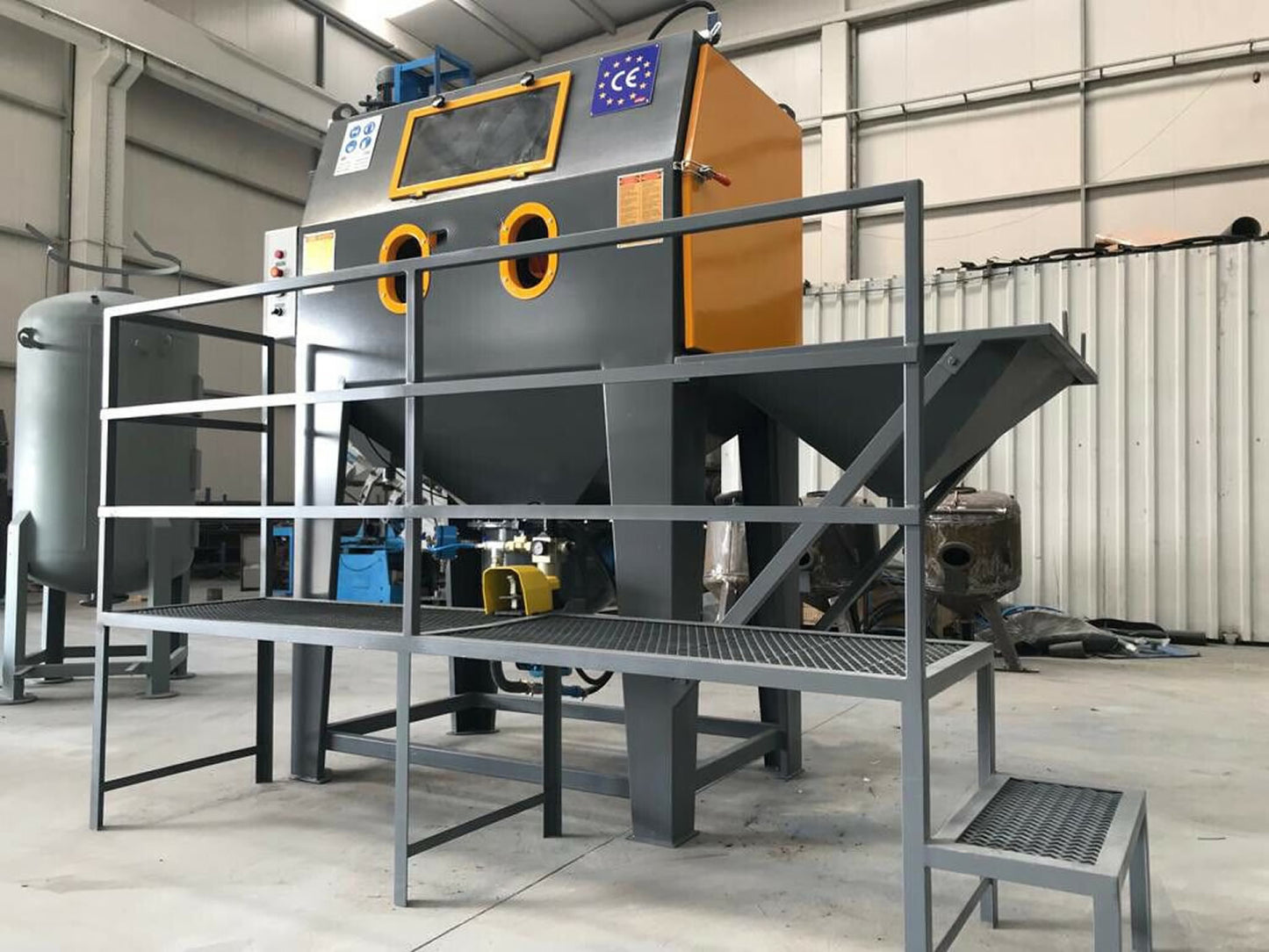 Druckstrahl-Sandstrahlkabine 1500m