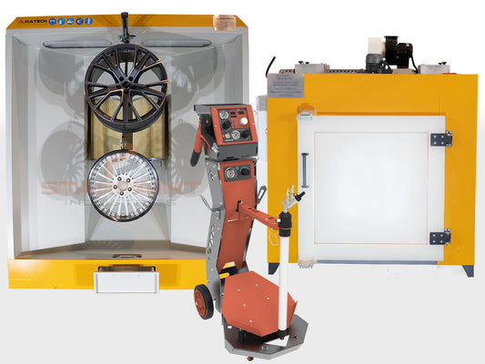 Pulverabsauganlage Pulverofen Pulverpistole Set