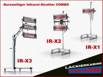 Kurzwelliger Infrarot-Strahler IR-X3 + IR-X2 +IR-X1